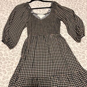 Saltwater LUXE Plaid V-Neck Dress